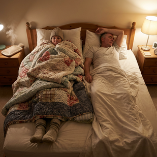 You wake up freezing no matter how many blankets you slept under.