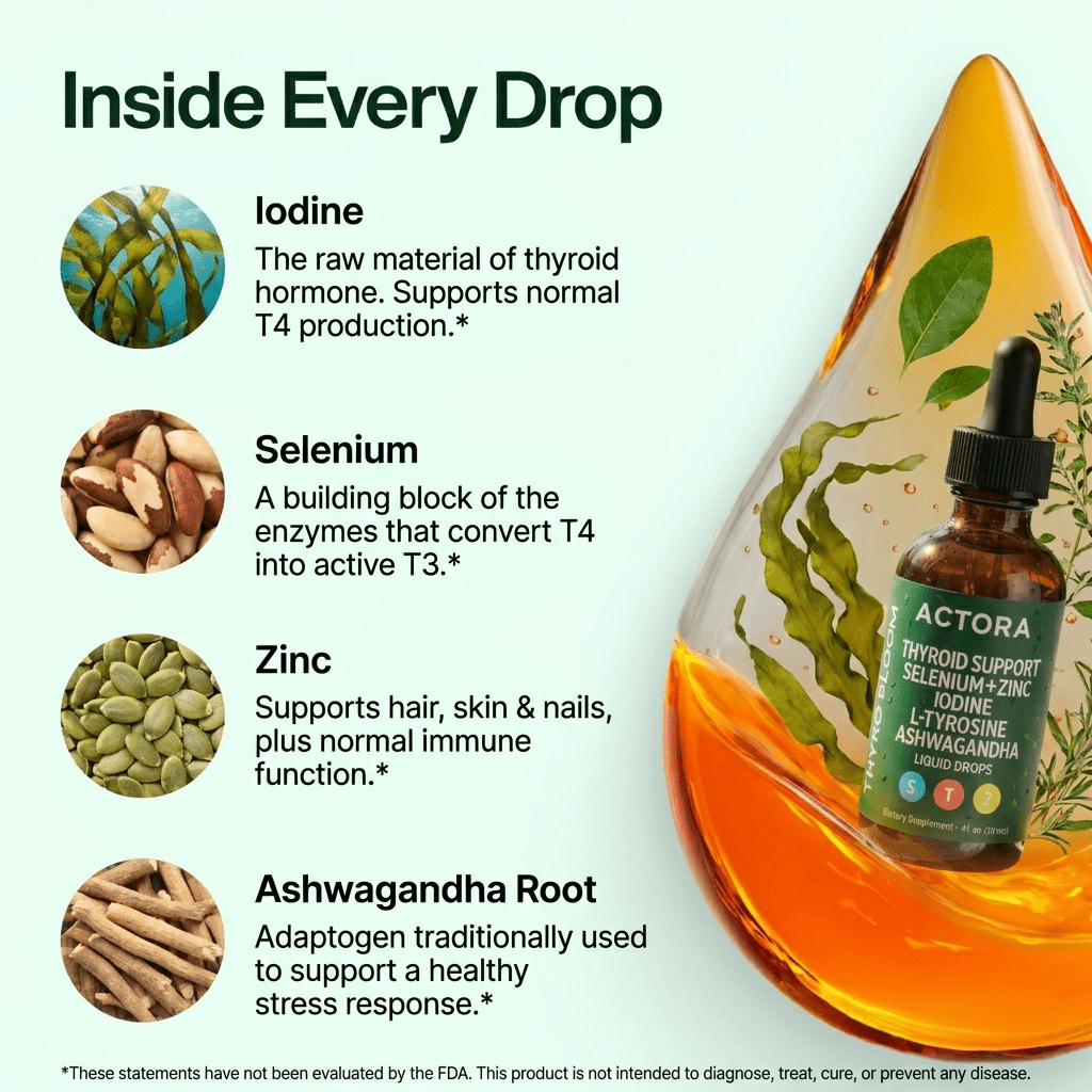 Actora Thyroid Support Drops Hypothyroidism